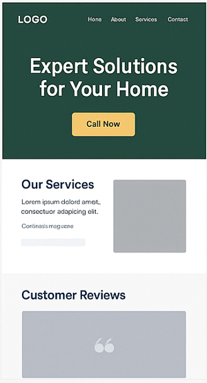Trades demo layout placeholder